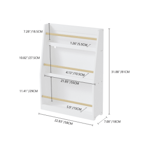 3rd Tier Children's Bookshelves, Children's Bookshelves, Help Keep Bedrooms, Playrooms And Classrooms Tidy And White