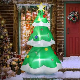 6.9ft Christmas Tree With 4 LED Light Bundles And Pocket Inflatable Decoration