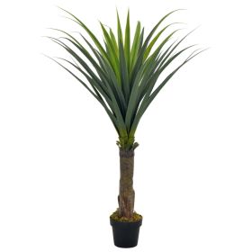 vidaXL Artificial Plant Yucca Tree with Pot Green 57.1"