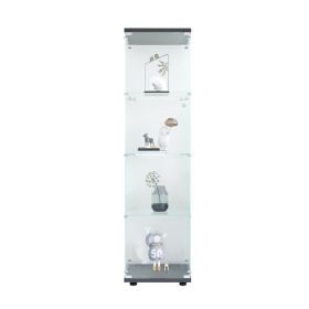 Glass Display Cabinet 4 With Gantry, Suitable For Living Room, Bedroom, Office