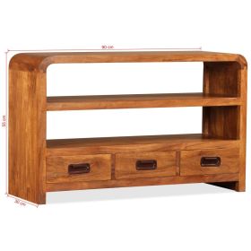 vidaXL TV Stand Solid Wood Acacia 35.4"x11.8"x21.7"