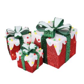 3pcs60 Iceberg Effect Colored Cotton Balls, Battery Version Not Included, Courtyard Gift Box Decoration