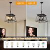 Farmhouse Chandelier 4-Light Vintage Antique Chandeliers Light Fixture For Kitchen Dining Room Living Room Golden Black(No Bulbs)NEW SKU:W1340P206637