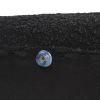 Fuji 49" Upholstered Oval Storage Bench, Ebony Black Boucle