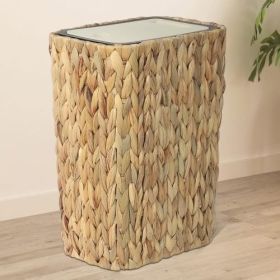 2-in-1 Wicker Bin With Pressed Top Cover, Woven Waste Paper Basket And Basket For Bathroom, Kitchen, Living Room, Bedroom