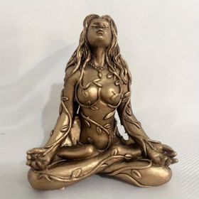 1pc Mini Mother Earth Gaia Statue; Resin Craft Gaia Goddess Statue; Suitable For Outdoor Garden Patio Porch Balcony Decoration