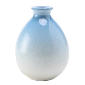 250ml Blue Wine Jug Gradient Color Ceramic Wine Jar Wine Pot White Wine Ware Flask Flagon