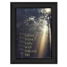 "Before You" By Lori Deiter, Printed Wall Art, Ready To Hang Framed Poster, Black Frame