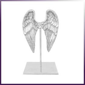 Angel Wings Sculpture Silver