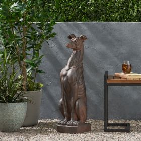 GREY HOUND DOG STATUE