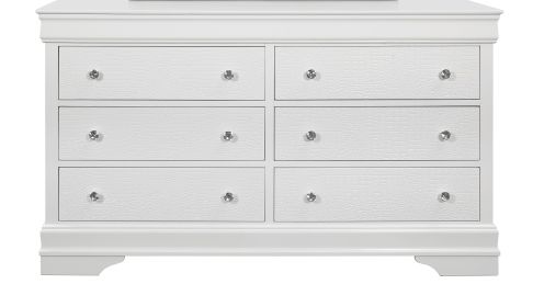 SHAKER CROCODILE METALLIC WHITE DRESSER