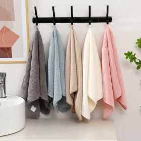 The 10 pieces of 75*35 coral silk towel set are made of soft coral fabric, which has good affinity and water absorption