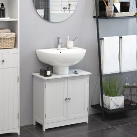 24' Pedestal Sink Bathroom Vanity Cabinet - White