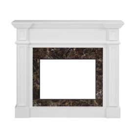 Only Mantel (NOT INCLUDED 23" FIREPLACE)--White, 45.6"W*11.8"D*40"H