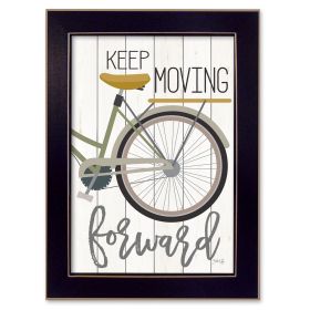 "Moving Forward" By Marla Rae, Printed Wall Art, Ready To Hang Framed Poster,  Frame Black