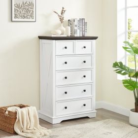 Fiberboard 6-drawer Vanity