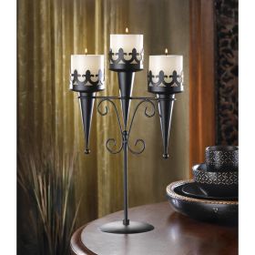 Medieval Triple Candle Stand - Rustic Home Decor Candle Holder