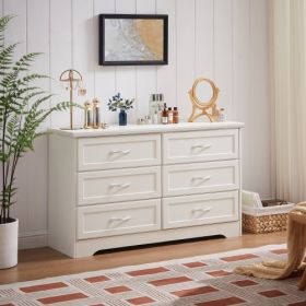 Chipboard 3 Drawer Bedroom Drawer Cabinet (Color: White)