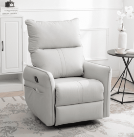 Modern Small Swing Swivel Recliner Bedroom Chair (Option: Swivel recliner)