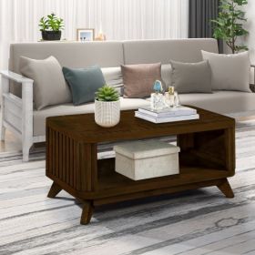 Rectangular Wooden Coffee Table (Option: Walnut)