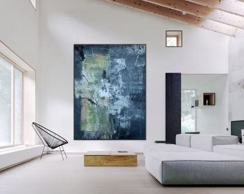 large canvas oli painting oversized abstract painting original large acrylic painting modern wall art canvas oversized abstract wall art (Style: 01, size: 90x130cm)