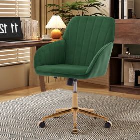 Adjustable Office Chair, Family Bedroom, Ergonomic Swivel Chair, Backrest Seat, Comfortable Sitting For Long Periods Of Time (Color: Green)