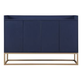 Modern Sideboard, Elegant Buffet Cabinet (Color: Navy Blue)