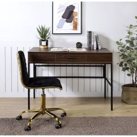 ACME Verster Built-in USB Port Writing Desk, Natural Black Finish (Option: Oak)