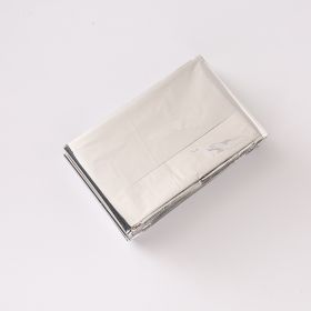 Emergency Blanket Outdoor Portable Thermal Double-sided Silver Survival (Option: Silver-160x210cm-1pcs)